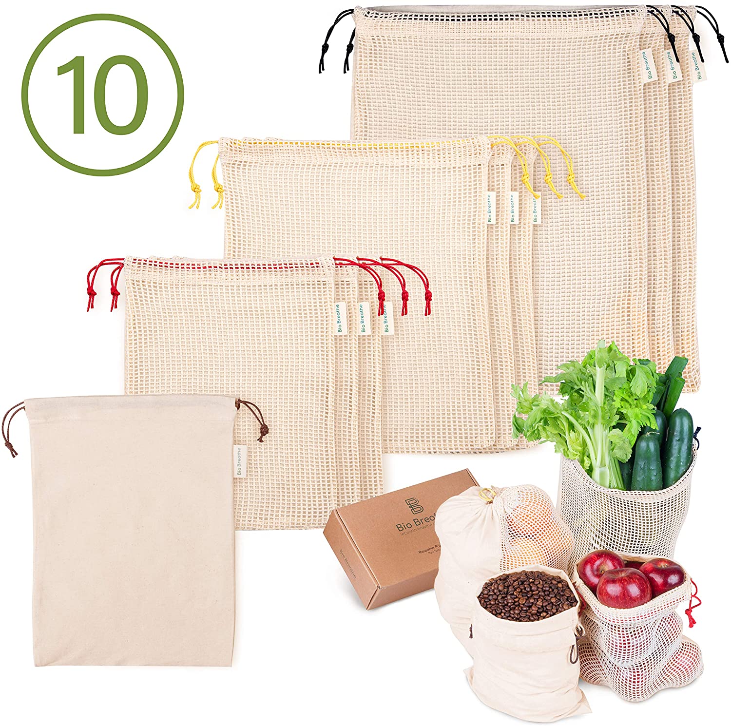 cotton mesh bags