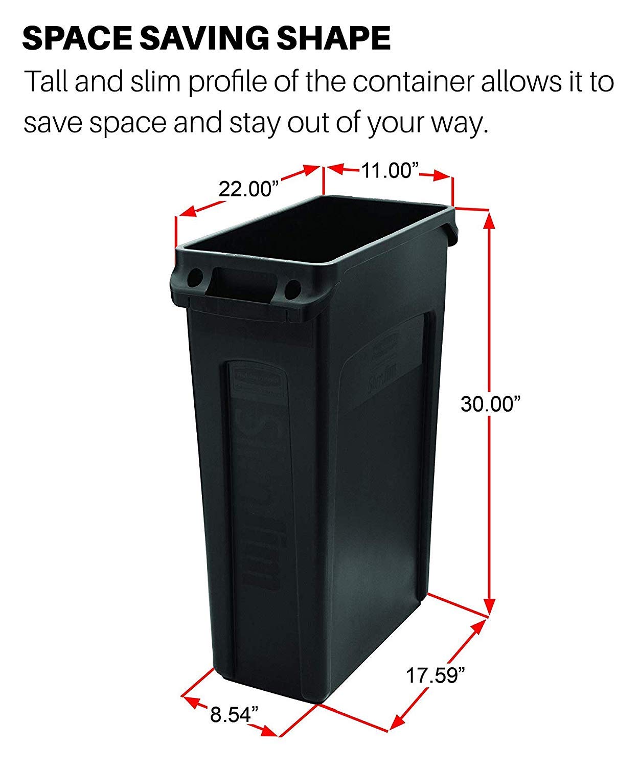 Waste Bin with Venting Channels