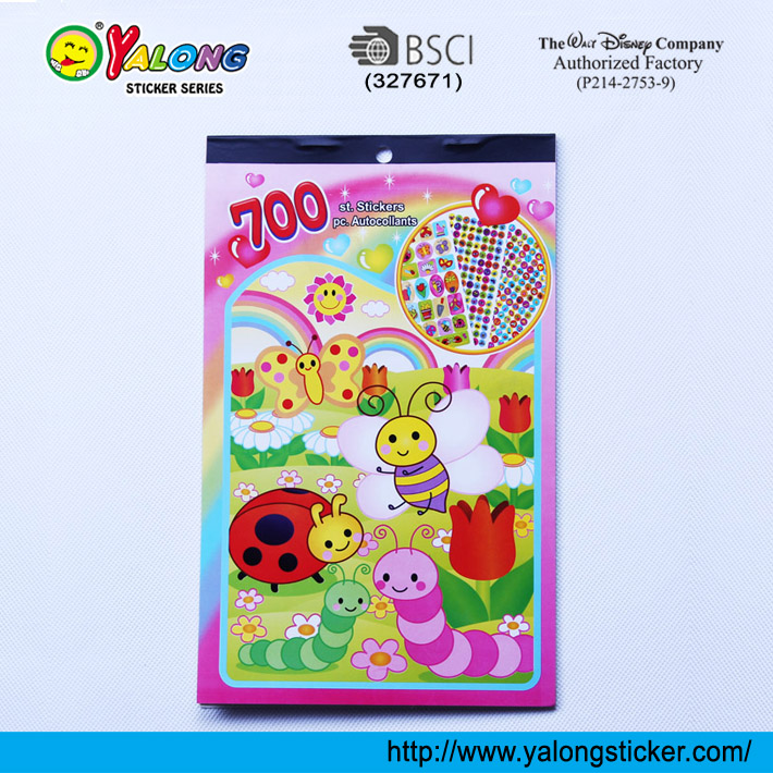 Glitter paper stickerbook