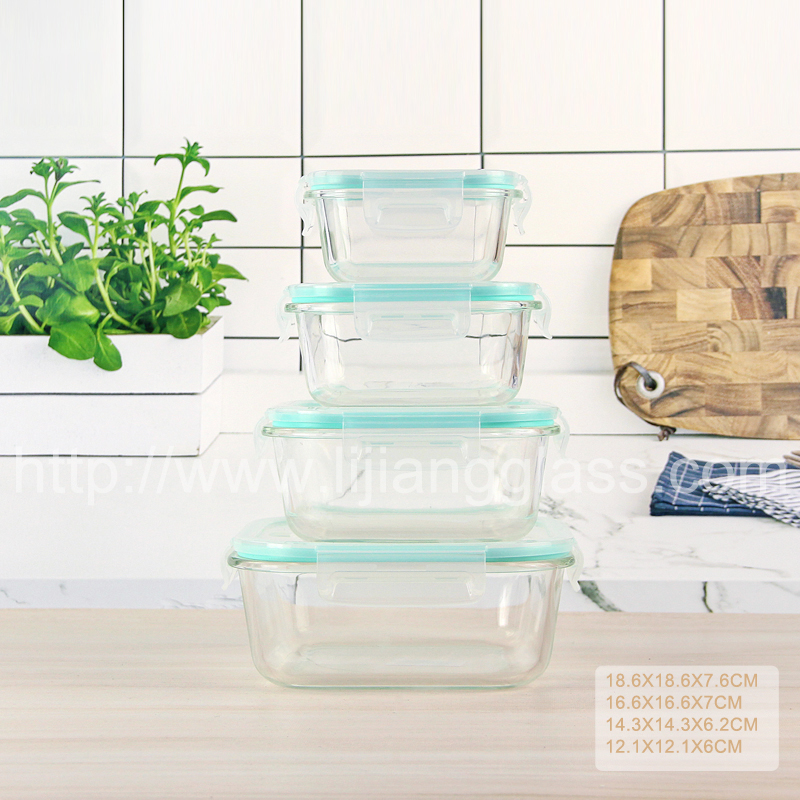 heat- resistant glass air tight container