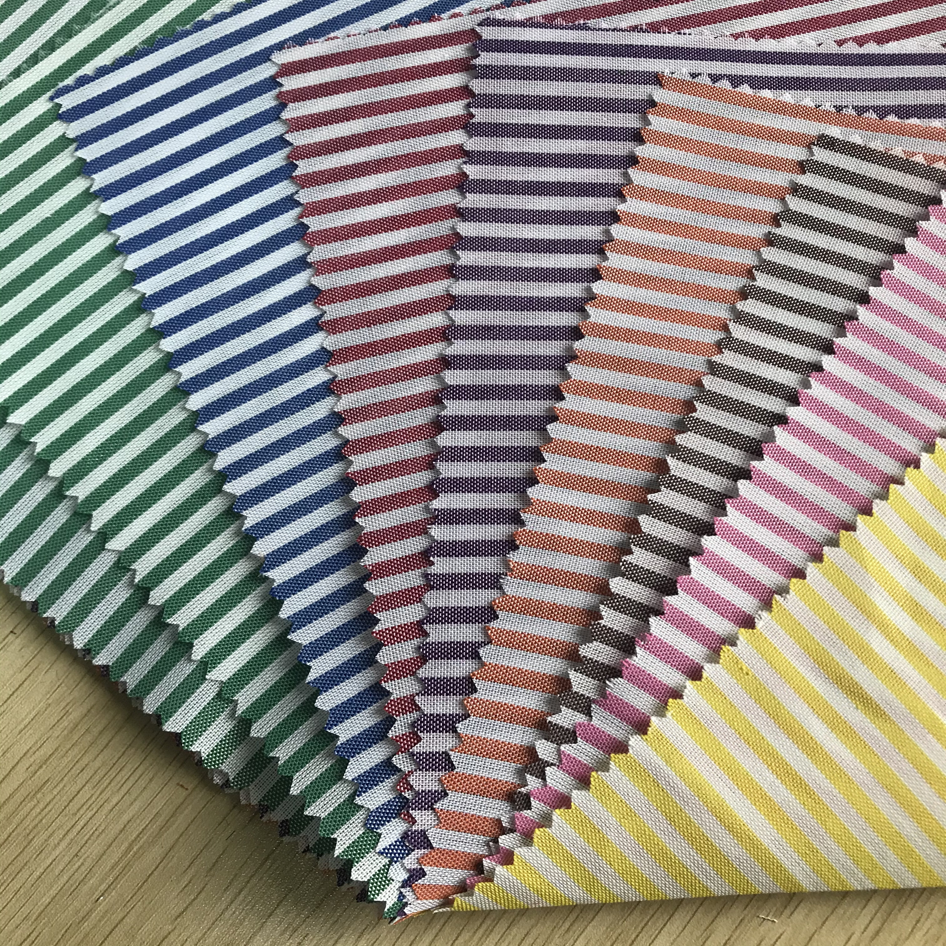 Yarn Dyed Stripe Polyester Fabric