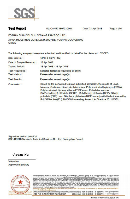 electroplating black liquid test report