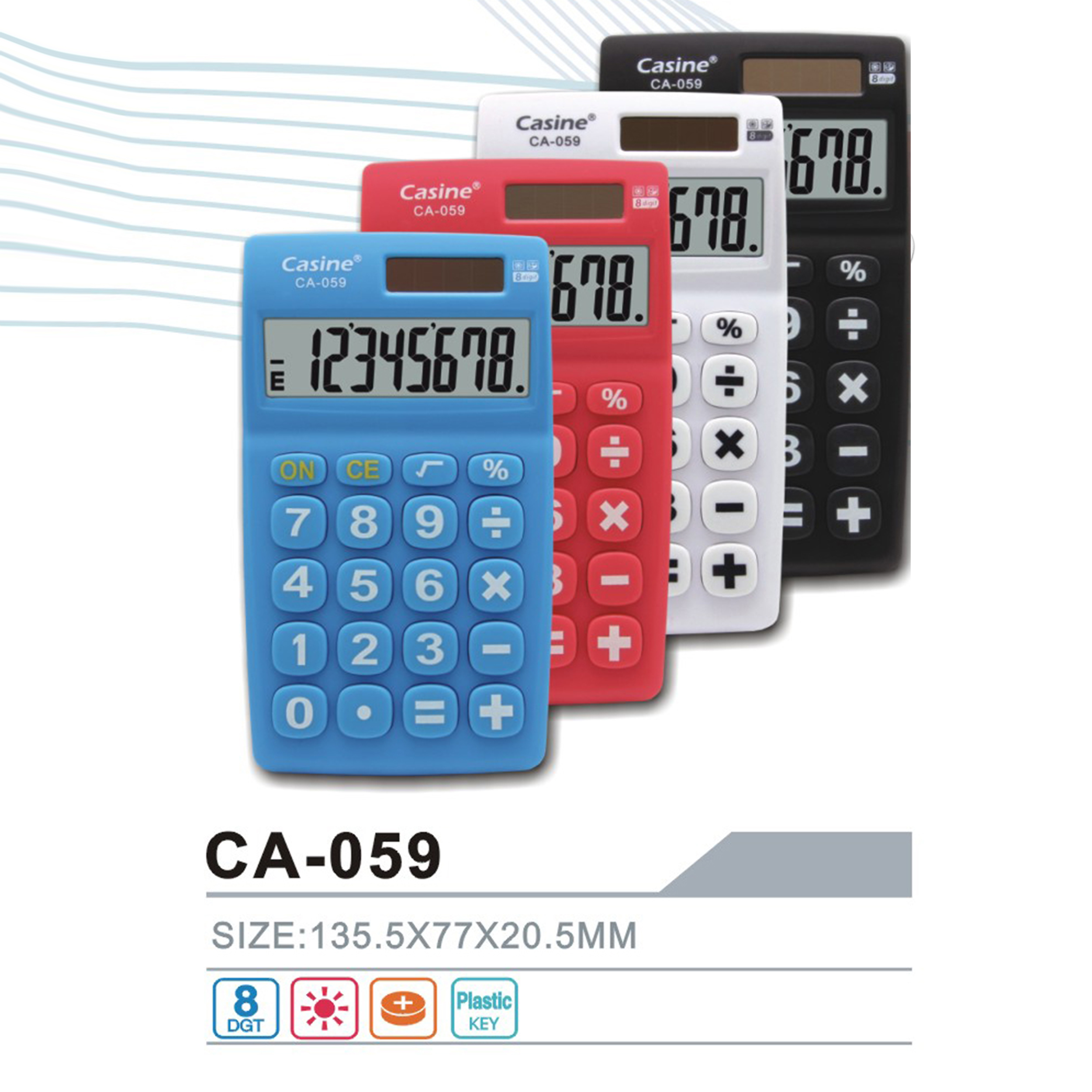 CA-059 - Casine_8-digit handheld calculator