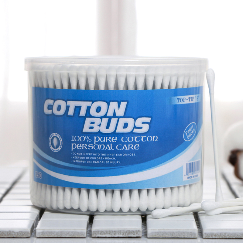 #1 A Paper cotton buds in round canister