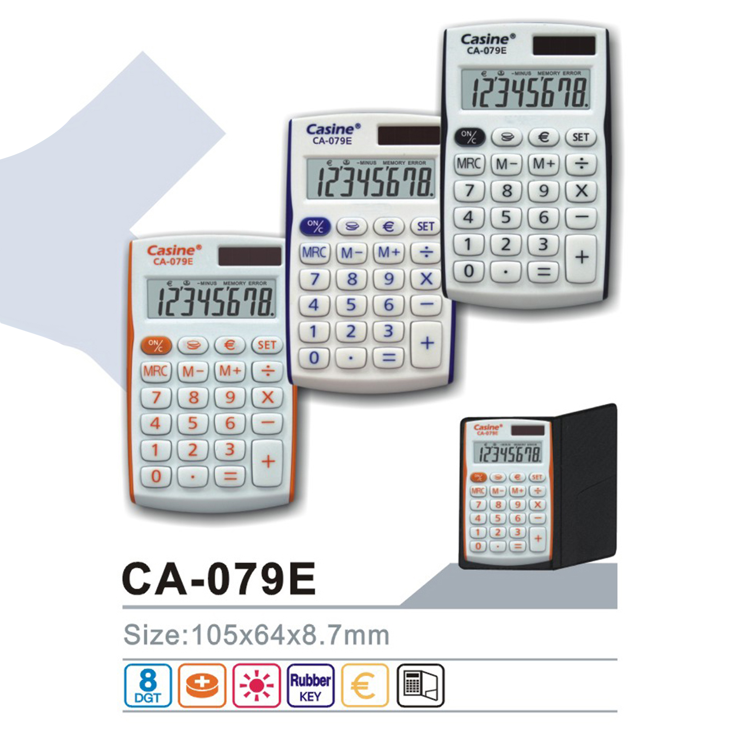 CA-079E - Casine- handheld calculator euro calculator