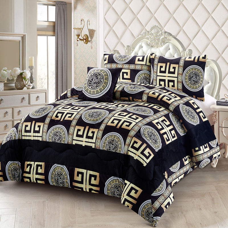 Baroque digital printing comforter set