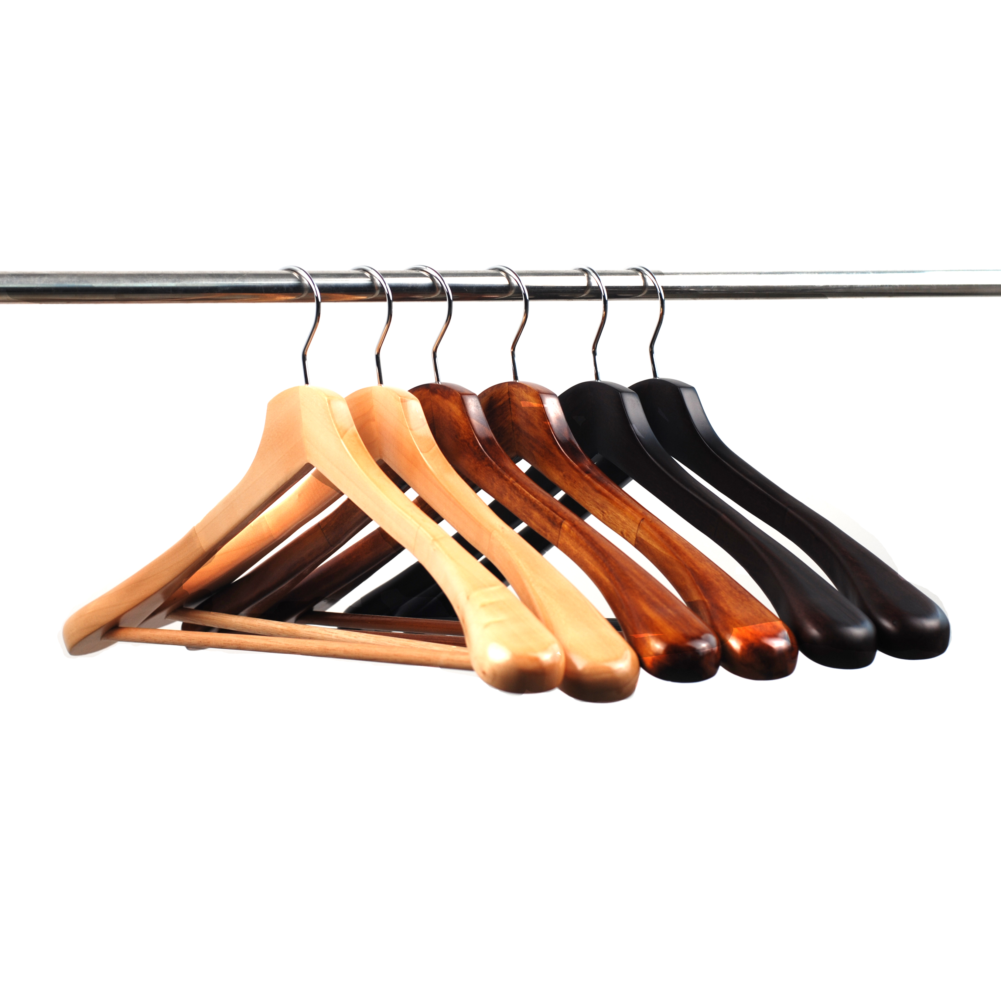 A wood Coat hanger