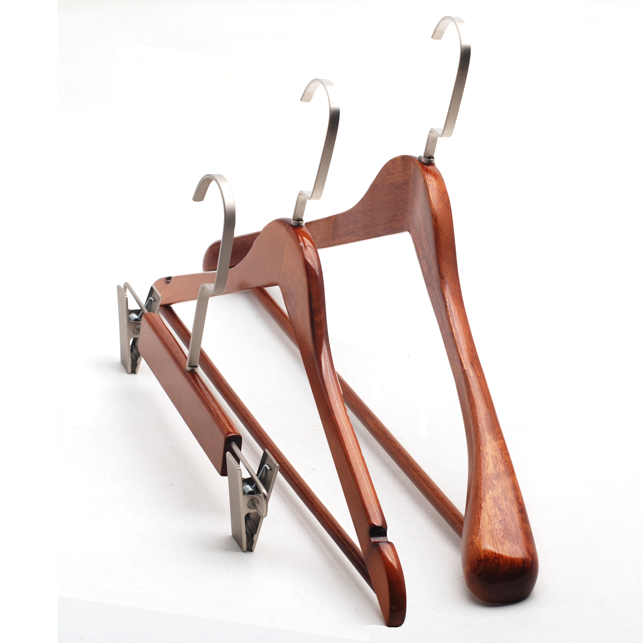 Custom Fashion Brand Wooden Cloth Hangers