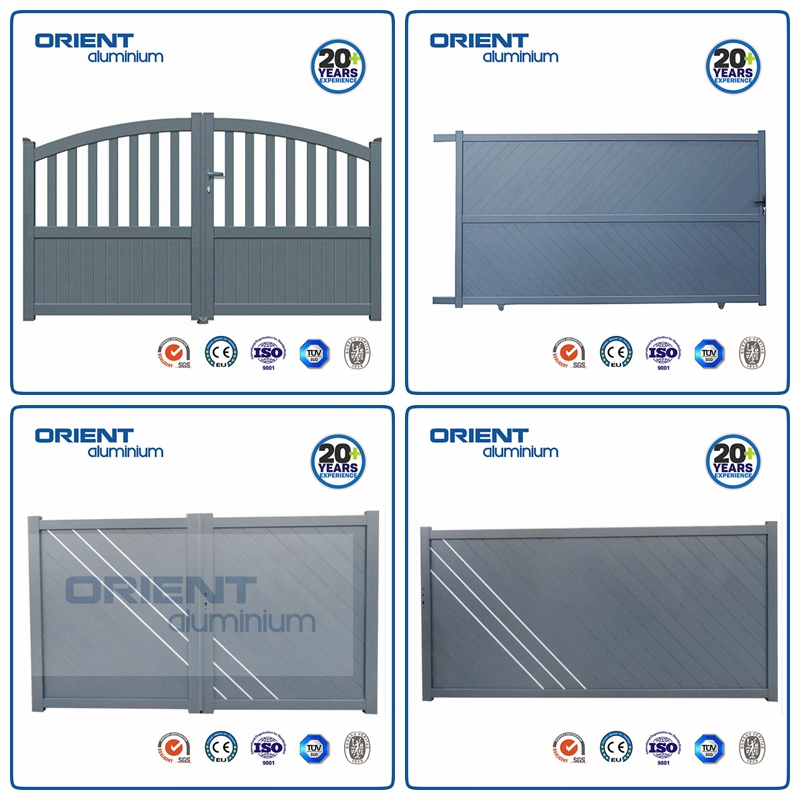 Aluminum swing gate 90 or 180 degree opening
