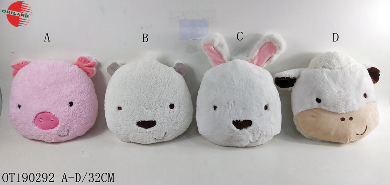 RPET Plush cushions eco-friendly cute custom plush toy stuffed animal pillow soft with custom design