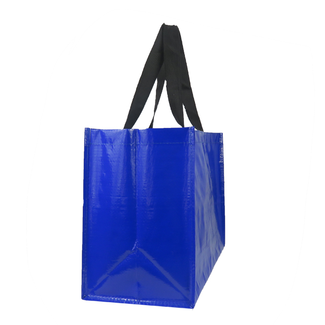 PP Woven Blue Tote Eco Friendly Grocery Bag Reusable