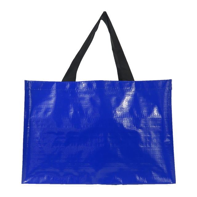 PP Woven Blue Tote Eco Friendly Grocery Bag Reusable