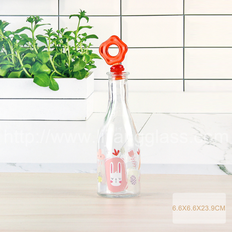 glass oil bottle