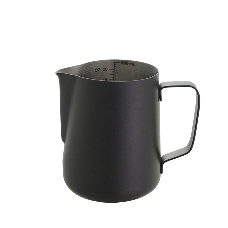 Stainless Steel Milk Pitcher W/non-stick painting &,measuring marks
