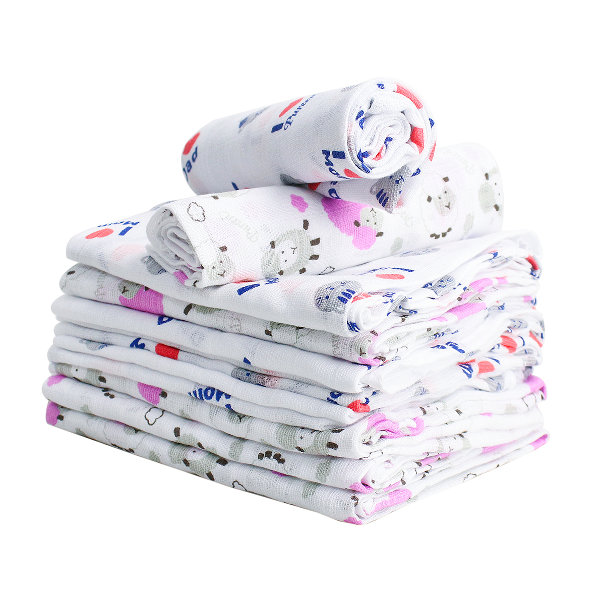 100% Cotton Non-disposable Printed Baby Muslin Blanket