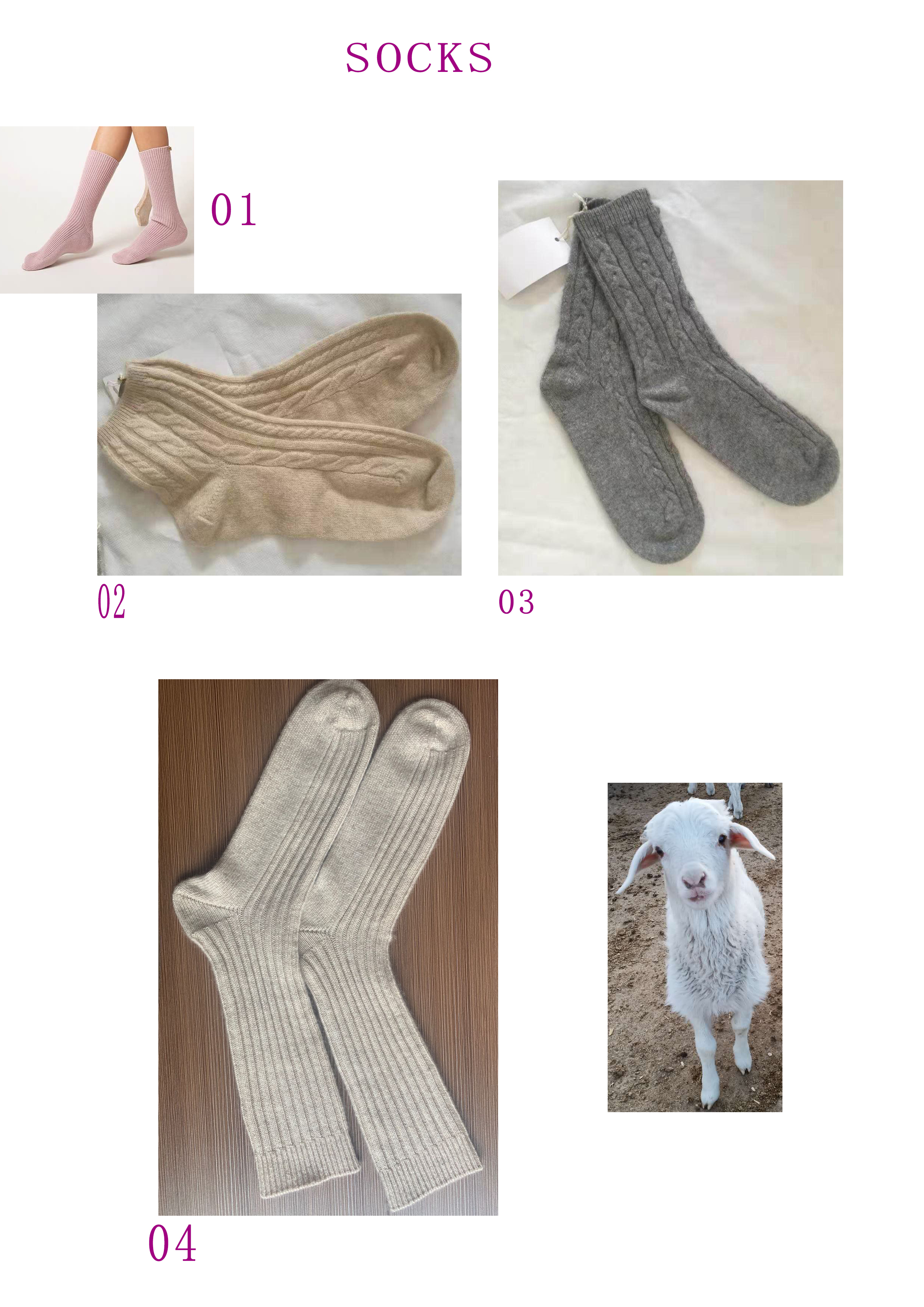 Cashmere socks,