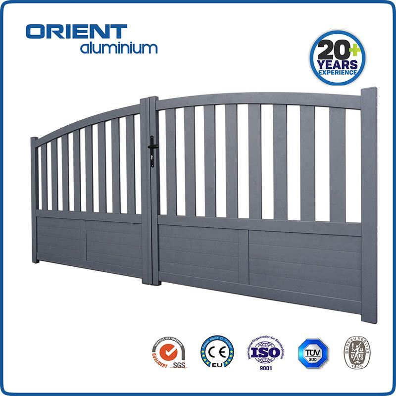 Modern new style house single double aluminum main gate designs