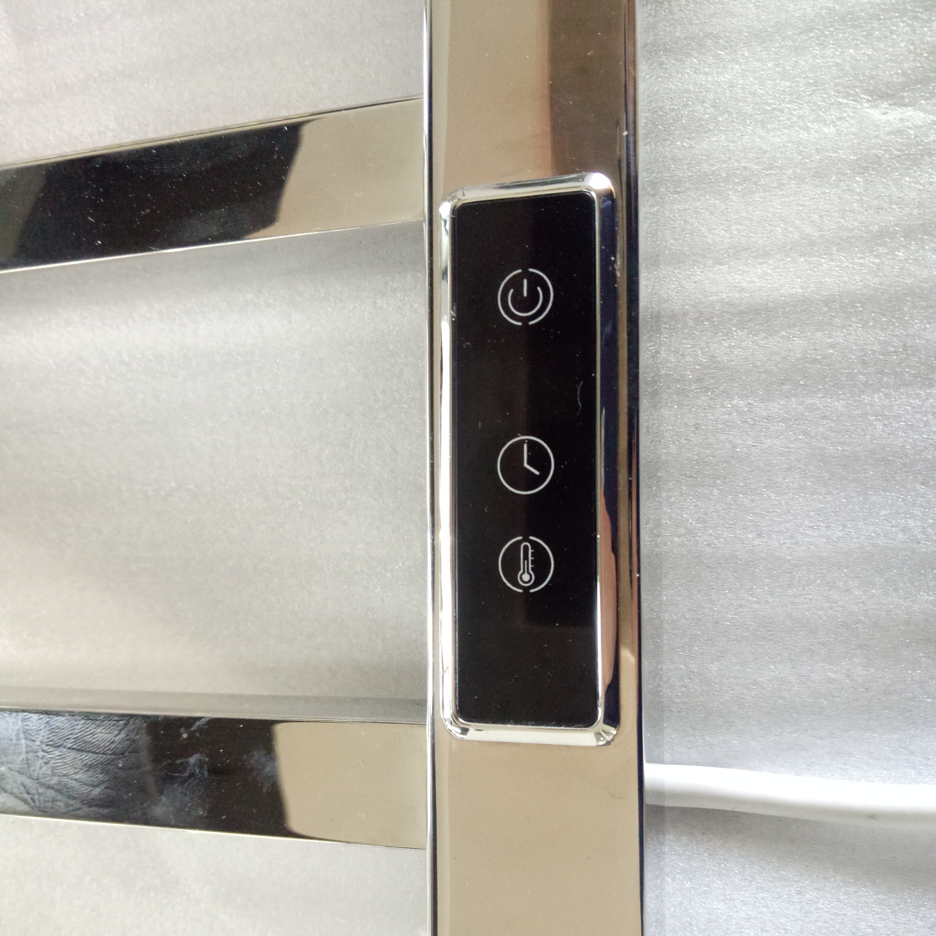 electric towel rack touch screen temperature timer