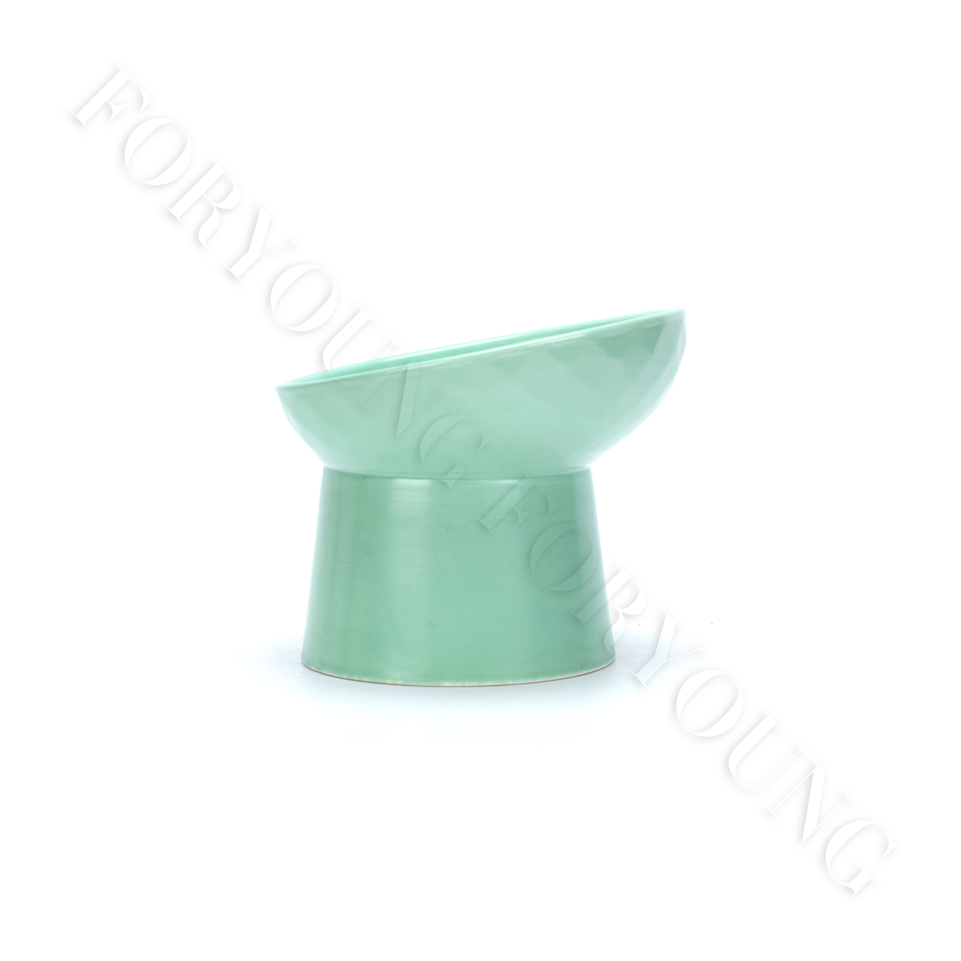Ceramic cat/dog food bowl,raised,