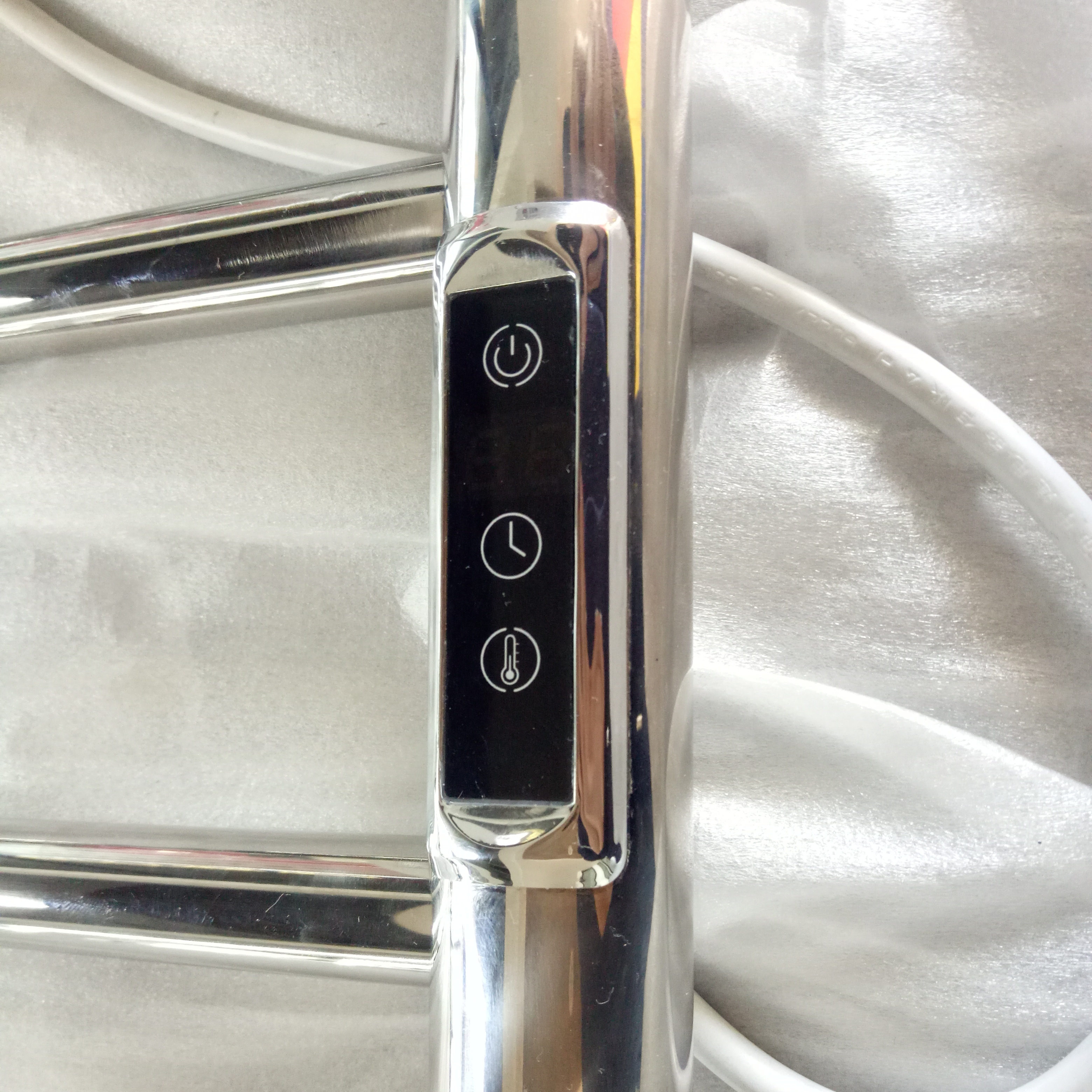 electric towel rack touch screen temperature timer