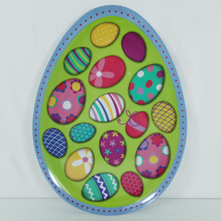 Melamine egg shaped plate