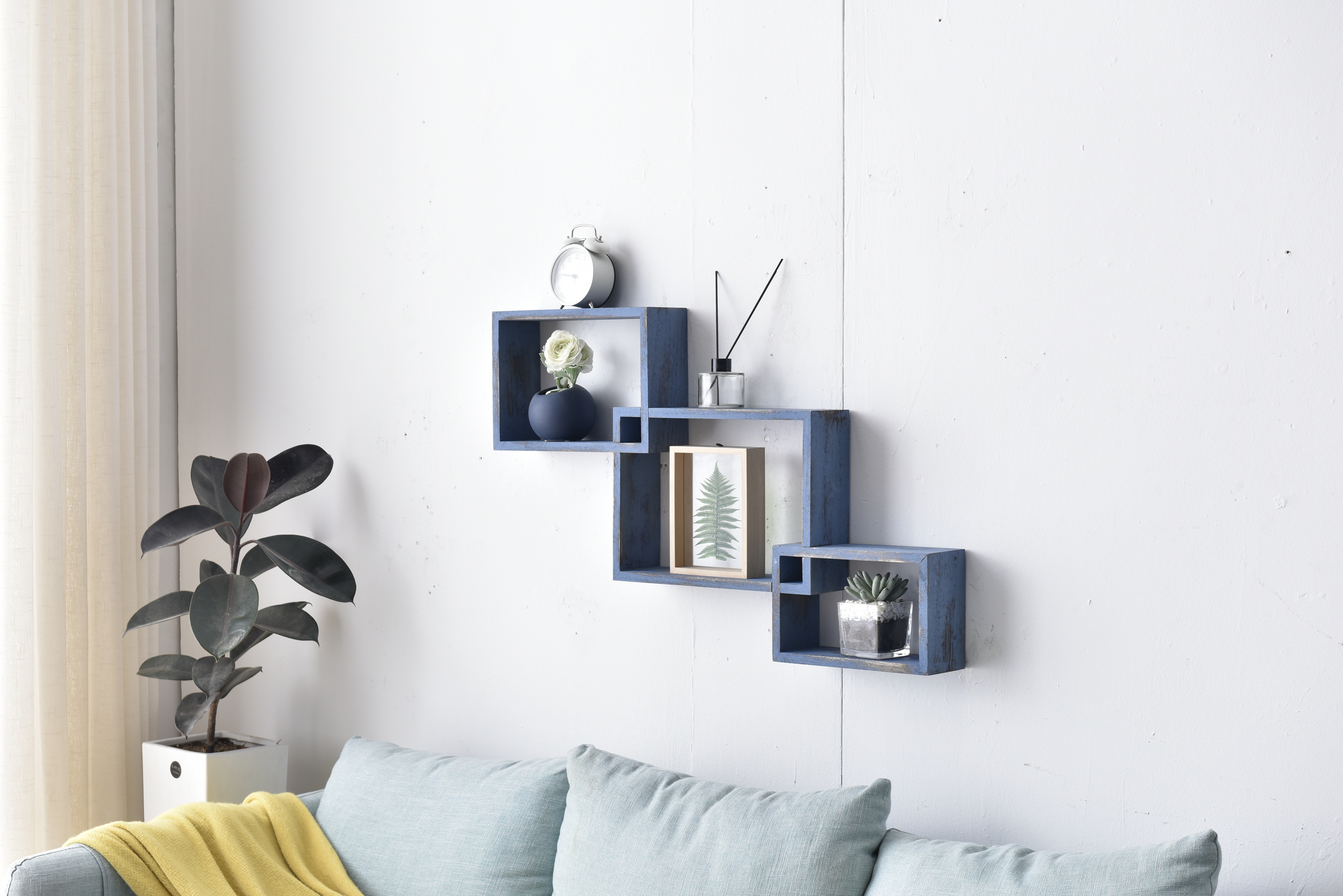 Wallboo 3 blue cubes in connect