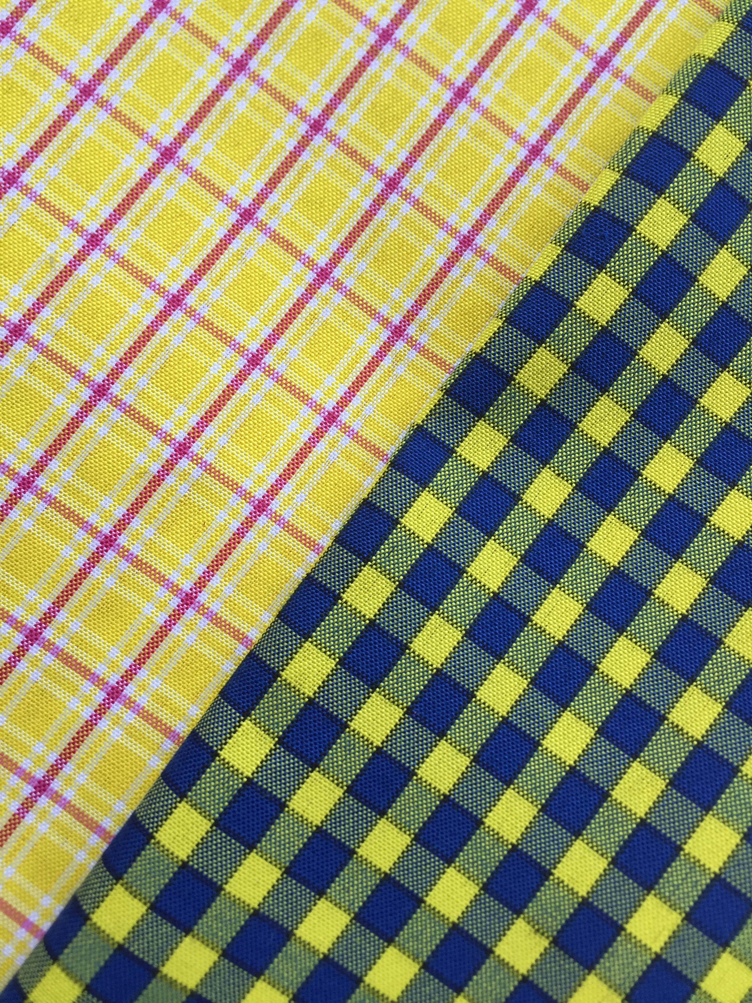 Yarn Dyed Check Fabric(Yellow Collection)