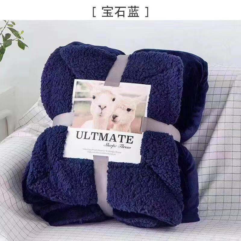 Hotsales sherpa pure color blanket for summer