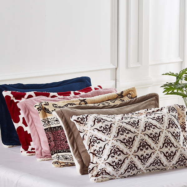 Multi pattern sherpa comfortable healthcare pillow