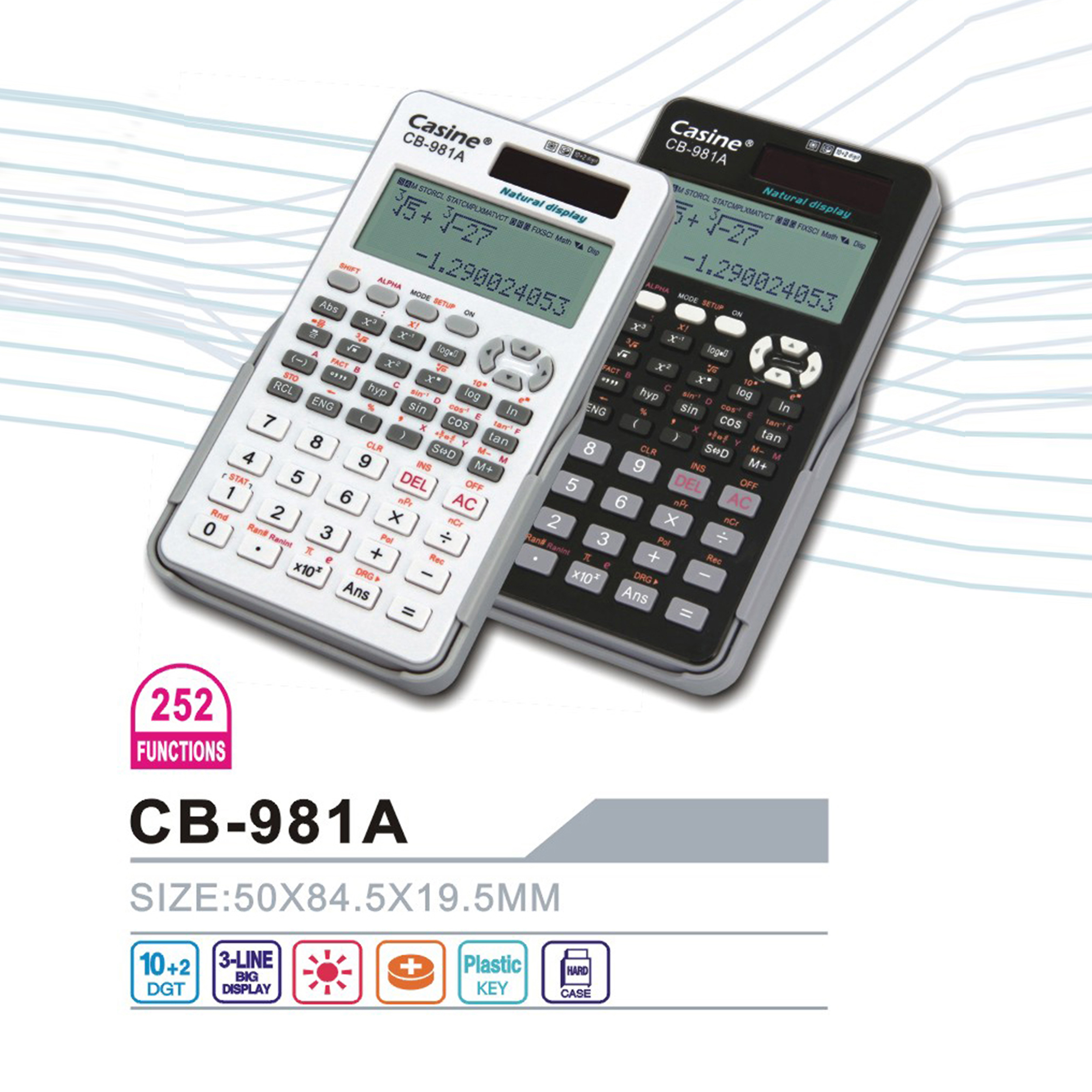 CB-981A -Natural Textbook Display Scientific Calculator - Casine