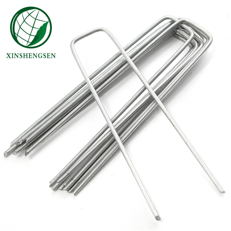 1'' 6'' 3.0mm garden staple / sod nail / u shaped nail