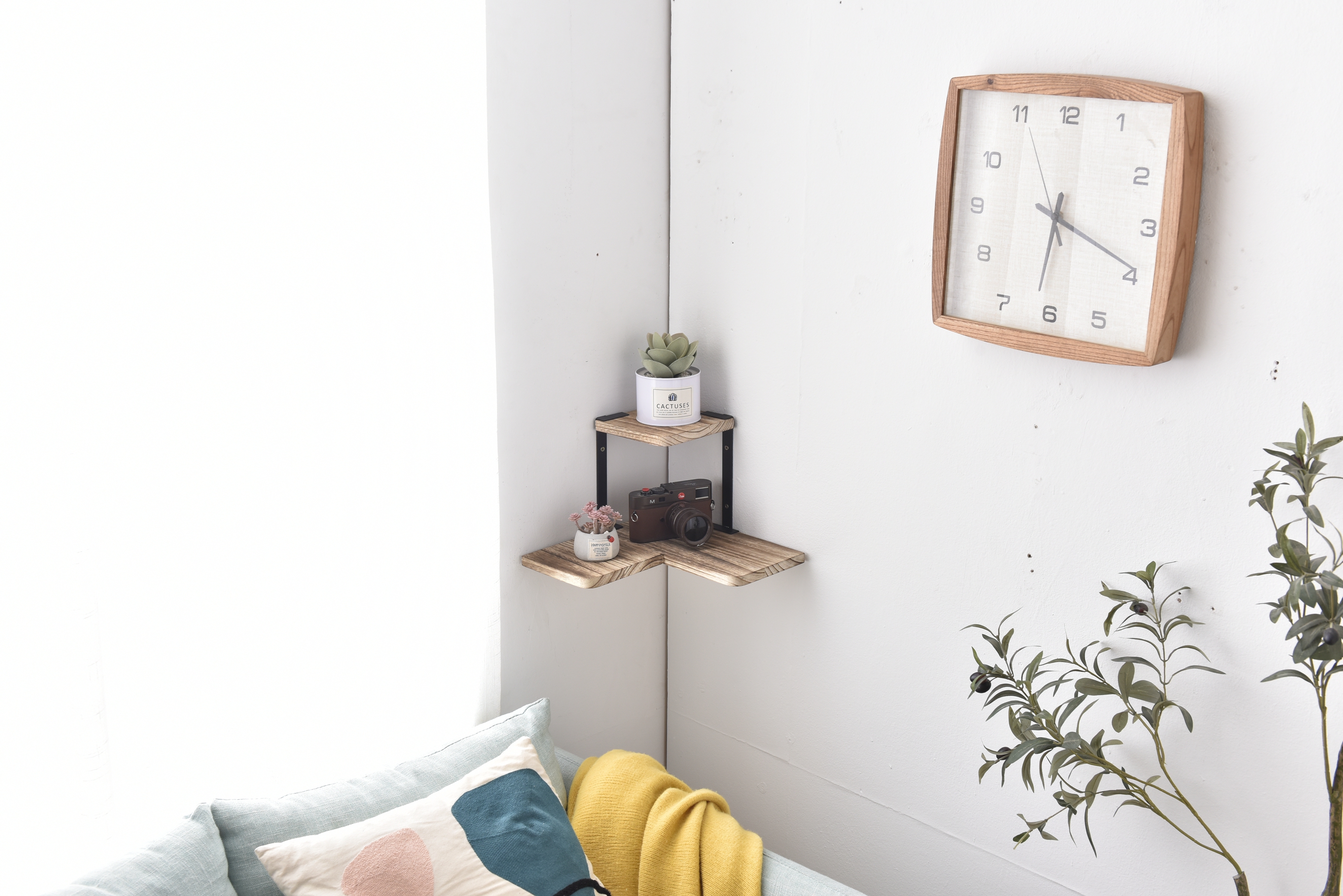 Metshef 2 layer shelves wall deco