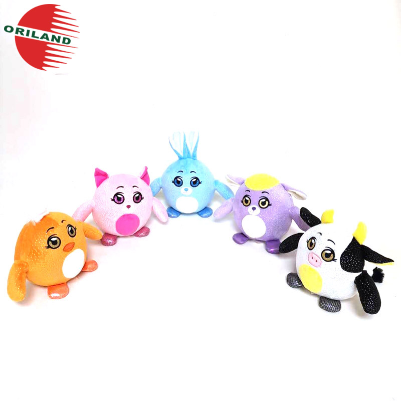 Ball plush farm animals soft stuff toy plushie stuffed customized plush toys