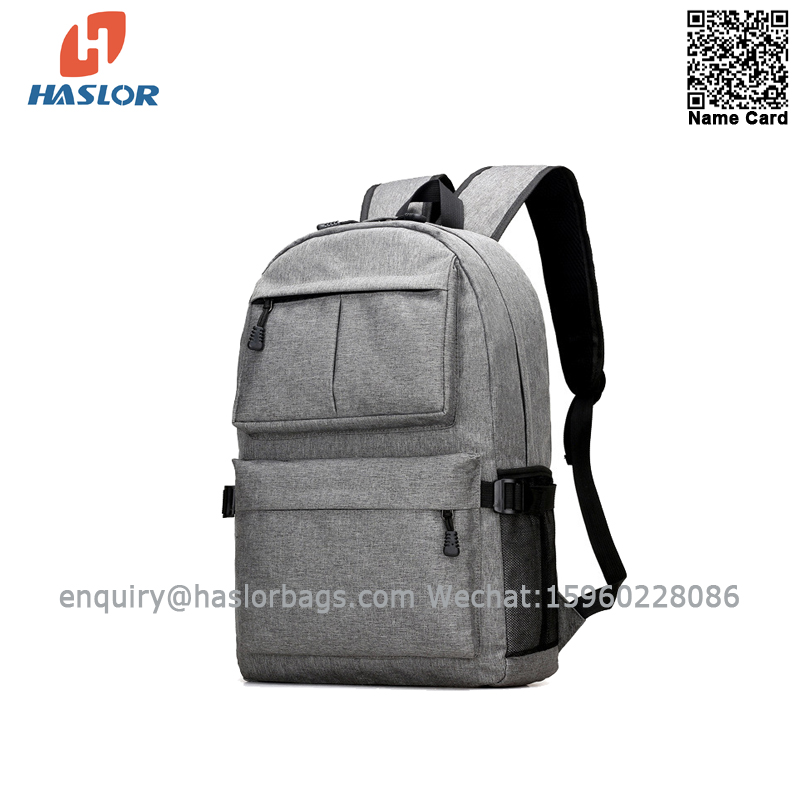 013a# 2021 Latest Design Rechargeable Lightweight Fashional Backpack 18.5 inch Big Capacity Durable With USB Charger