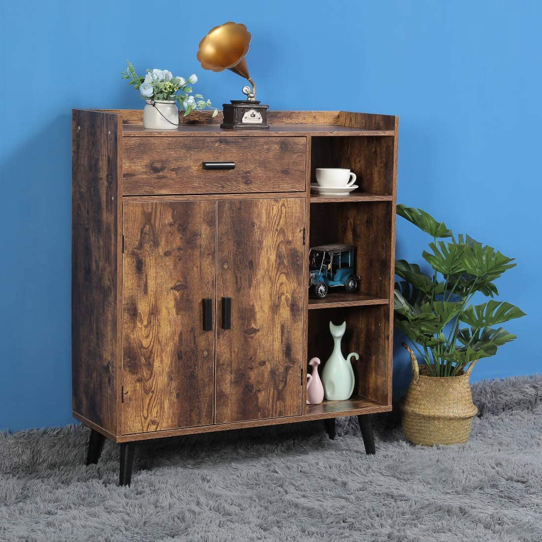 multicolor mdf particle board custom Wooden storage Dressers furniture living room cabinets