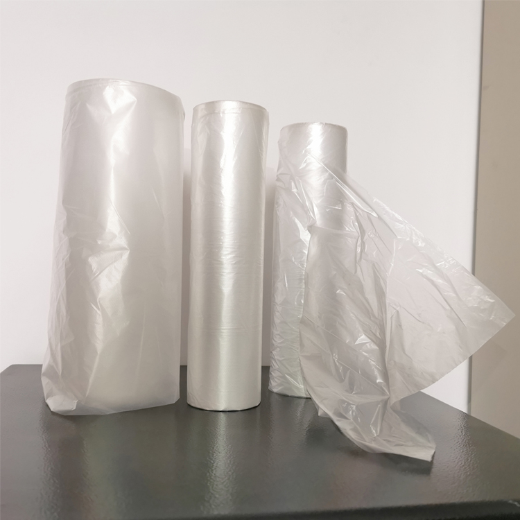 Plastic bags on roll