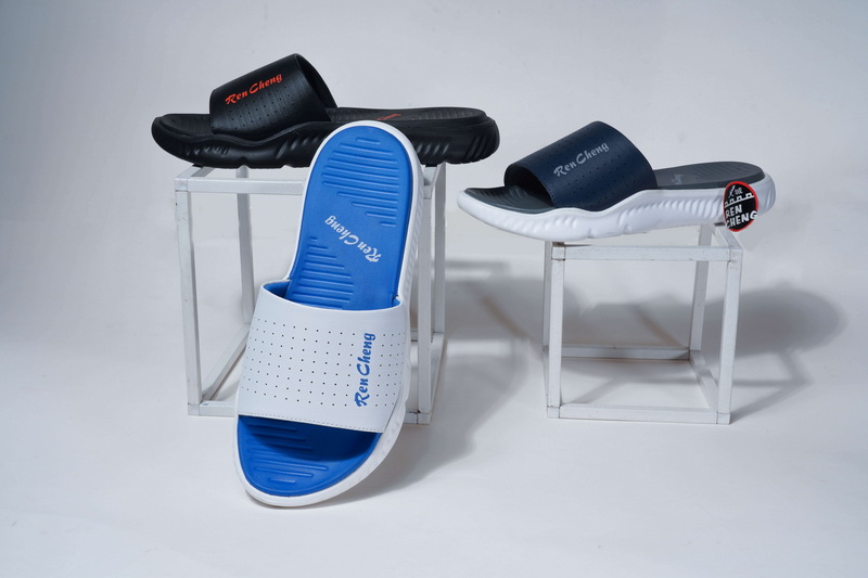 Men's Eva Casual Slippers With Pu Upper