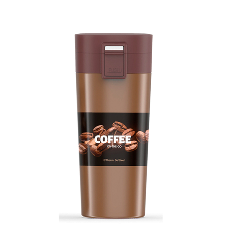AAAAA Vacuum Insulated Tumbler Coffee Travel Mug with flip open Lid Stainless Steel 400 ml 14 oz