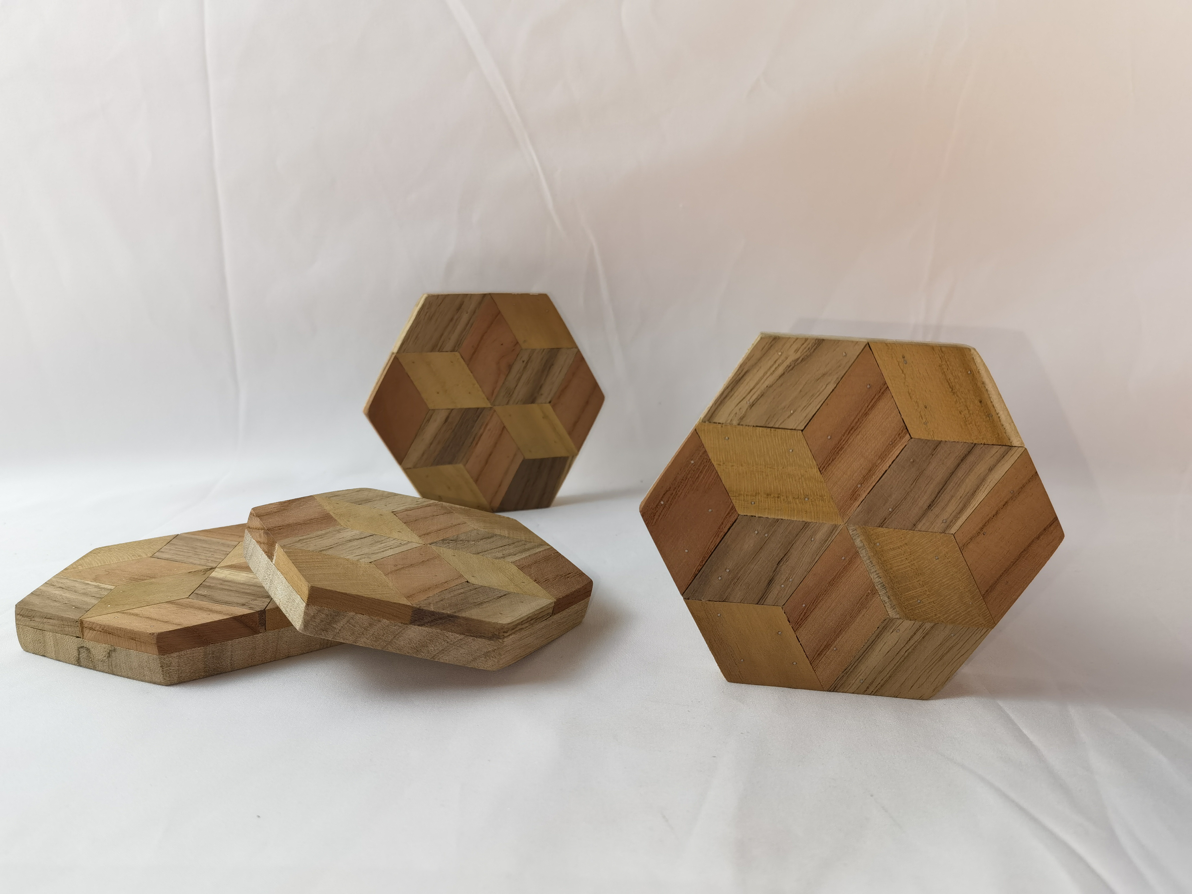 Mixed wooden plate