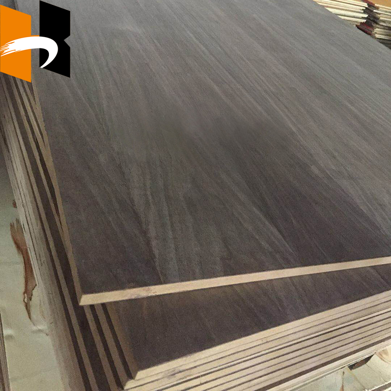 Natural Veneer Walnut Red Oak Beach Faced Laminated Melamin MDF Board