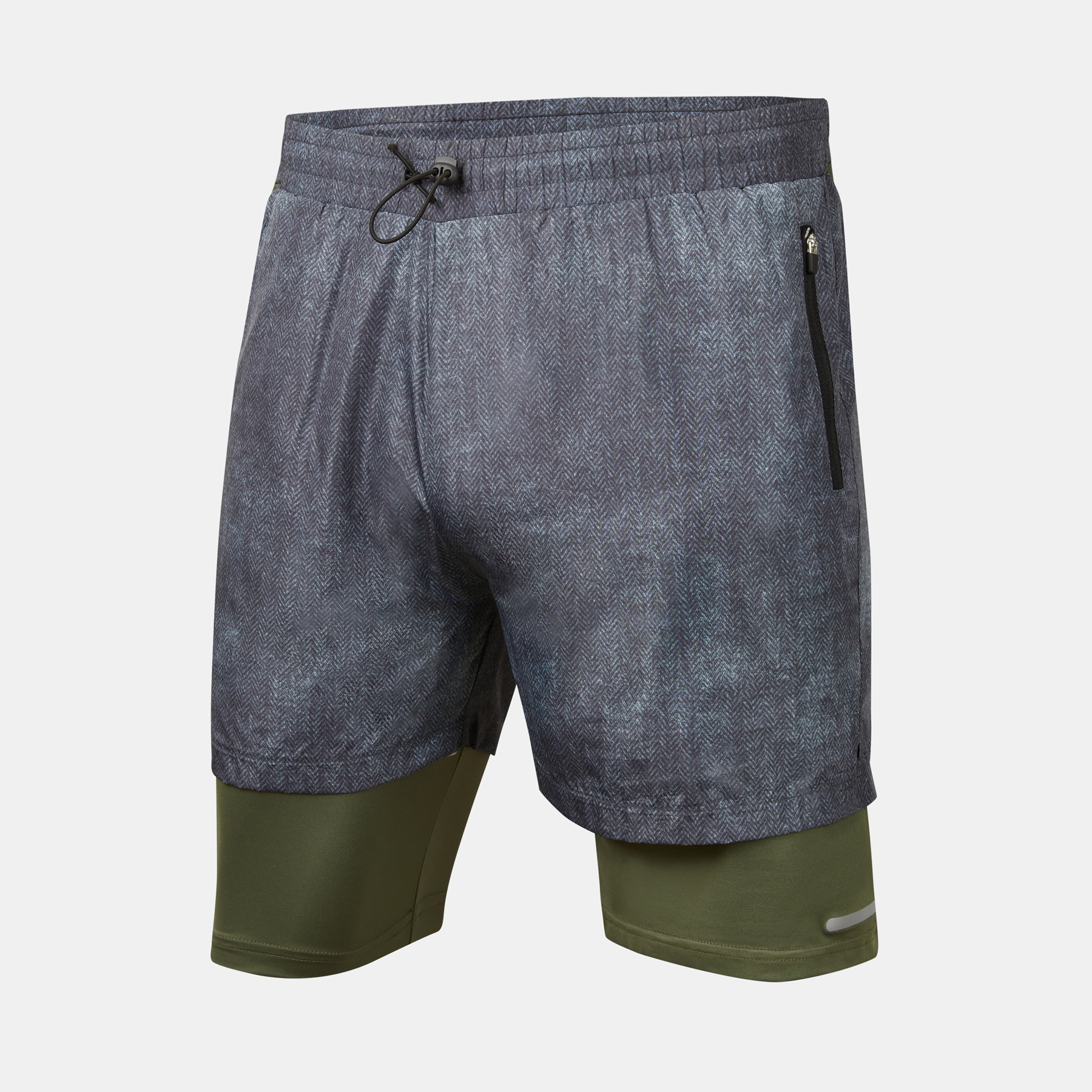Summer/spring TOUCH COOL, FAST DRY knit 2 in 1 shorts for sports