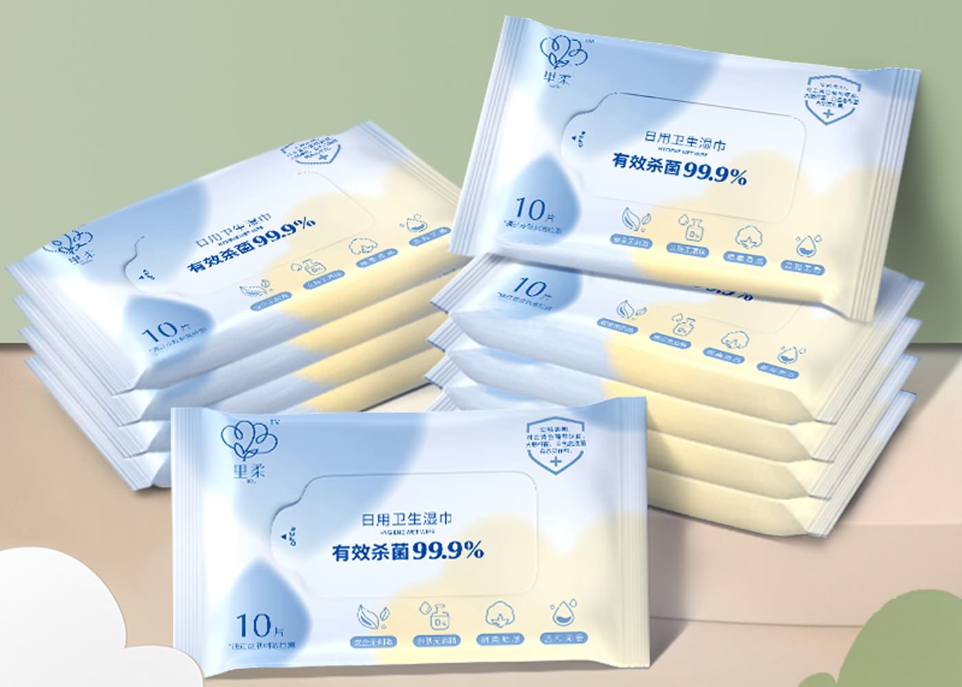 Disinfecting Wet Wipe BZ2102 (180 x 140mm) is meets the requirements of GB/T 27728, WS 575 (10 PCS)