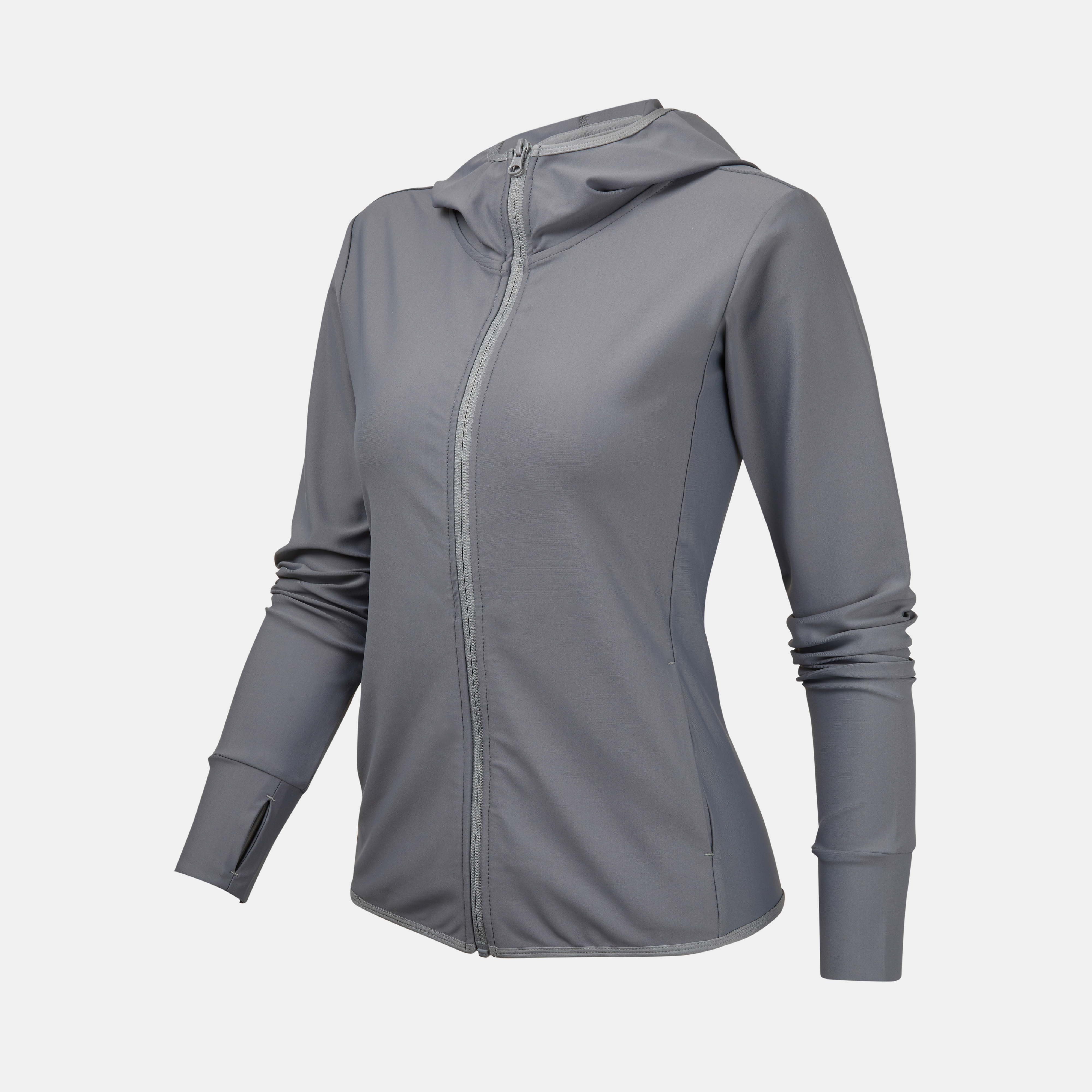 Summer/spring women's fast dry/touch cool knit full zip hoodie for outdoor sports/workwear