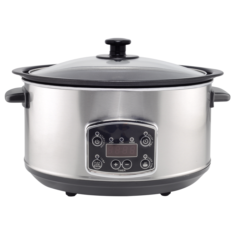 Digital Smart control Stainless steel slow cooker with Aluminum pot crock pot
