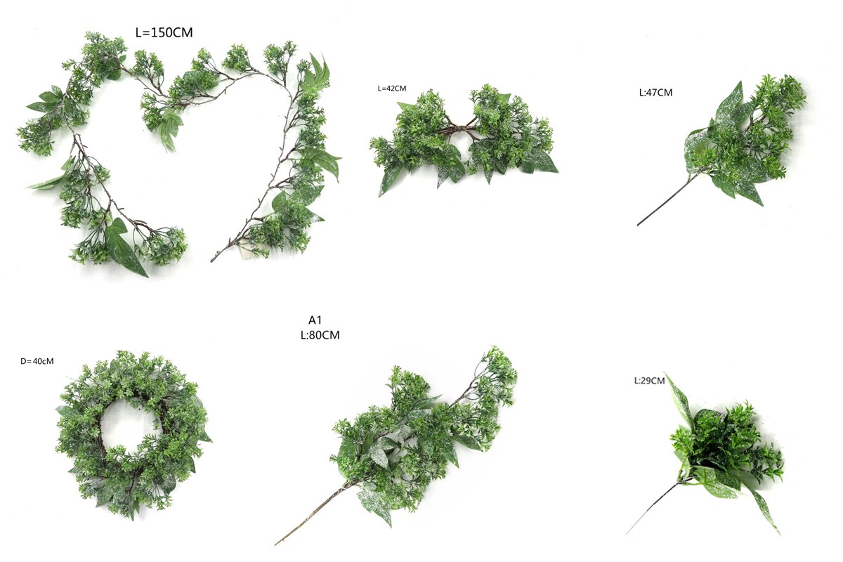 Artificial decoration, ornaments, christmas, wreath, garland, pick