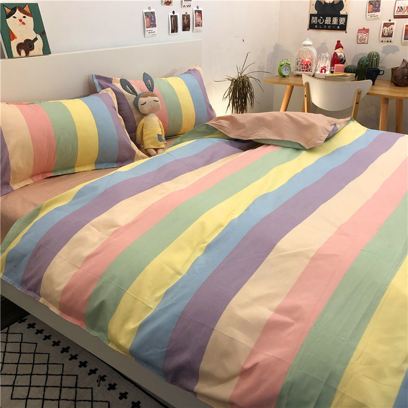 Rainbow Cartoon Digital Print Duvet Cover