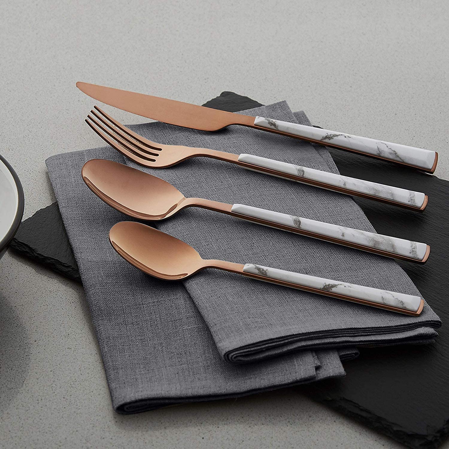 B003-A Marbling hanlde PVD cutlery