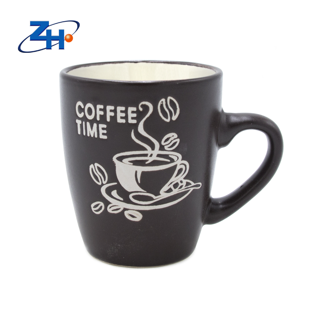 New bone china mug with silk -screen printing customized logo for coffee