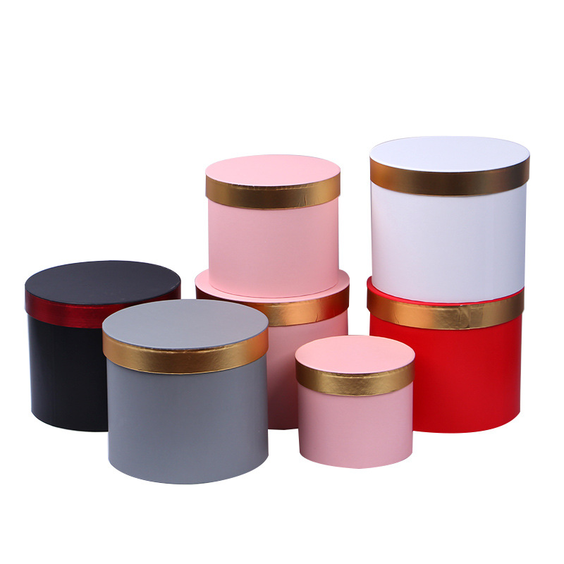 Goled edge lid flower box set