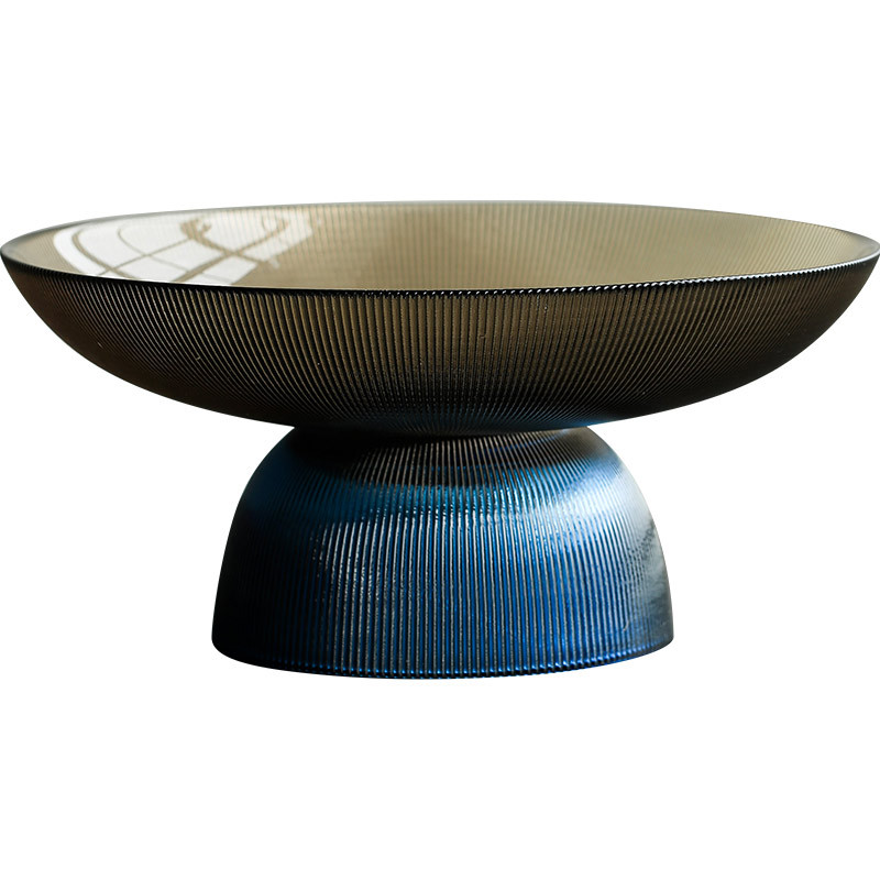 Glass fruit bowl